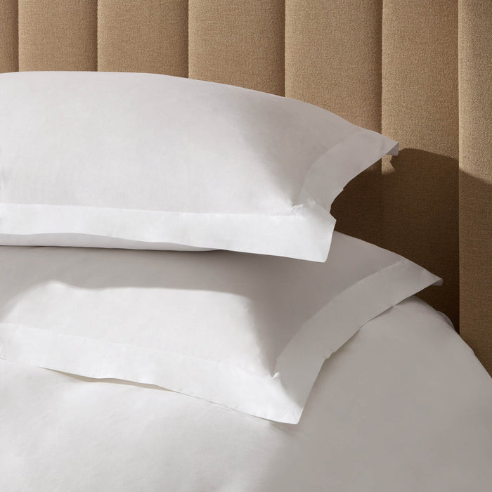 Pair of 100% Egyptian Cotton 600 Thread Count Oxford Pillowcases - White - DUSK