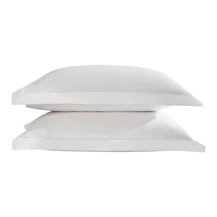 Pair of 100% Egyptian Cotton 600 Thread Count Oxford Pillowcases - White - DUSK