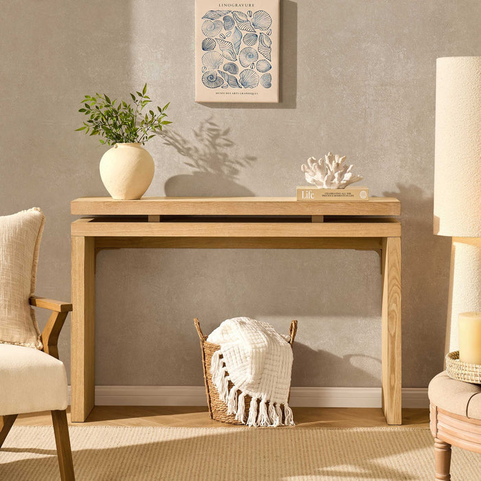 Penny Ash Console Table - Light Wood - DUSK