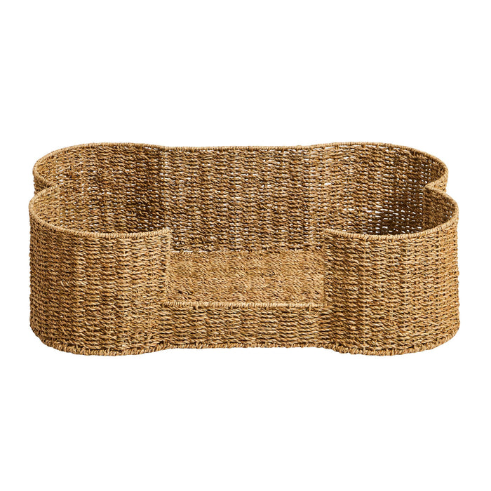 Percy Bone Shaped Seagrass Dog Bed - Natural - DUSK
