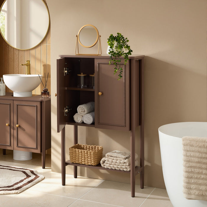 Posy Bathroom Storage Cabinet - Mocha - DUSK