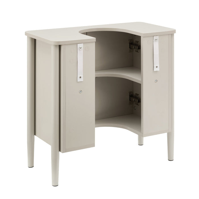 Posy Under Sink Bathroom Cabinet - Taupe - DUSK