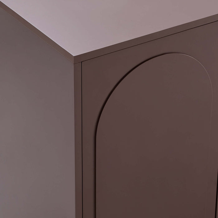 Rachel Arch Front 4 Door Sideboard - Mocha - DUSK