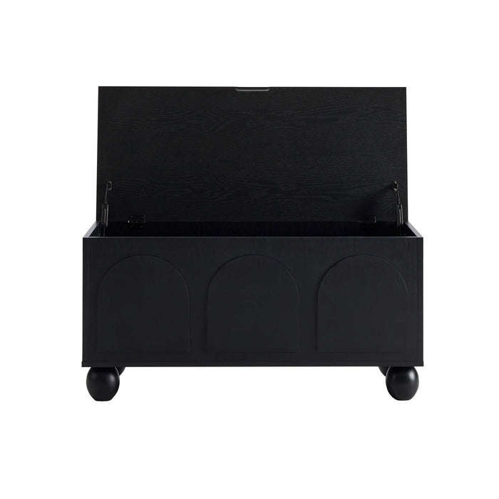 Rachel Arch Front Seated Storage - Black - DUSK