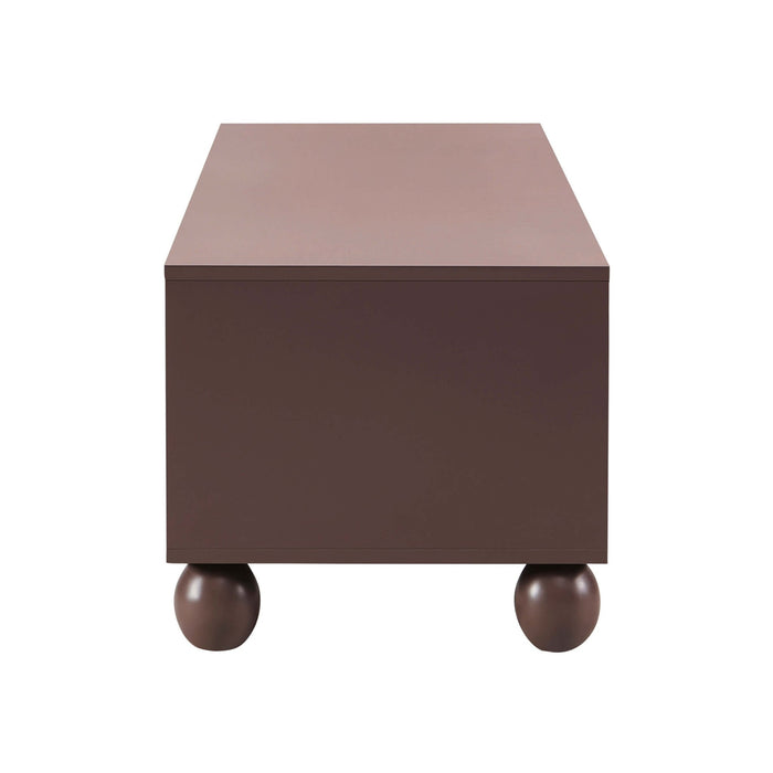 Rachel Arch Front Tv Unit for TVs up to 75" - Mocha - DUSK
