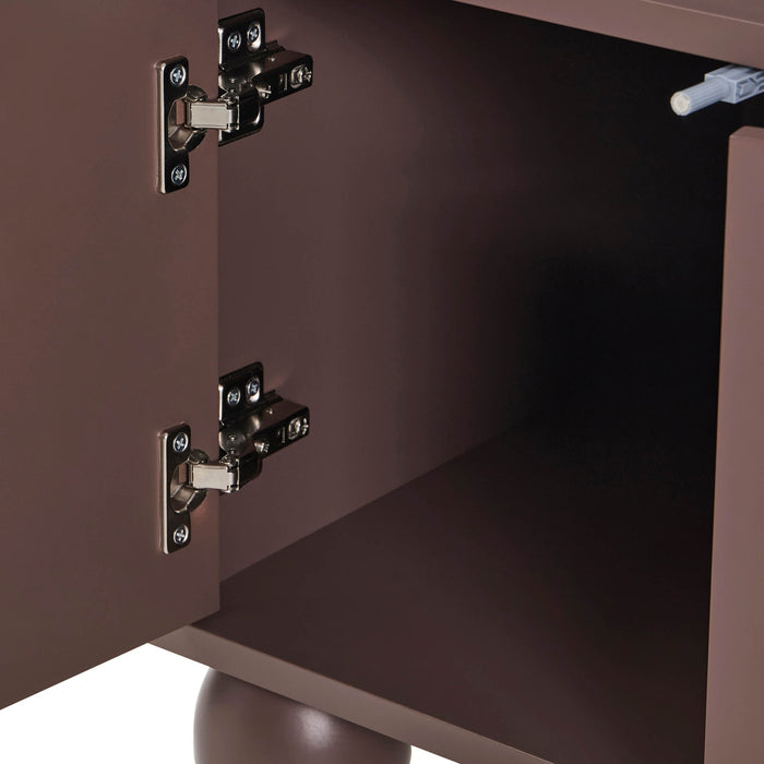 Rachel Arch Front Tv Unit for TVs up to 75" - Mocha - DUSK