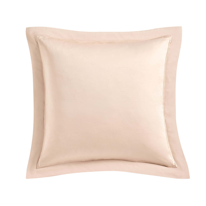 Regent Embroidered 100% Cotton Pair of Oxford Square Pillowcases - Champagne - DUSK