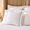 Regent Embroidered 100% Cotton Pair of Oxford Square Pillowcases - Grey - DUSK