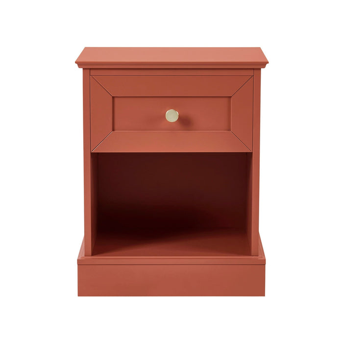 Ruby 1 Drawer Nightstand - Terracotta - DUSK