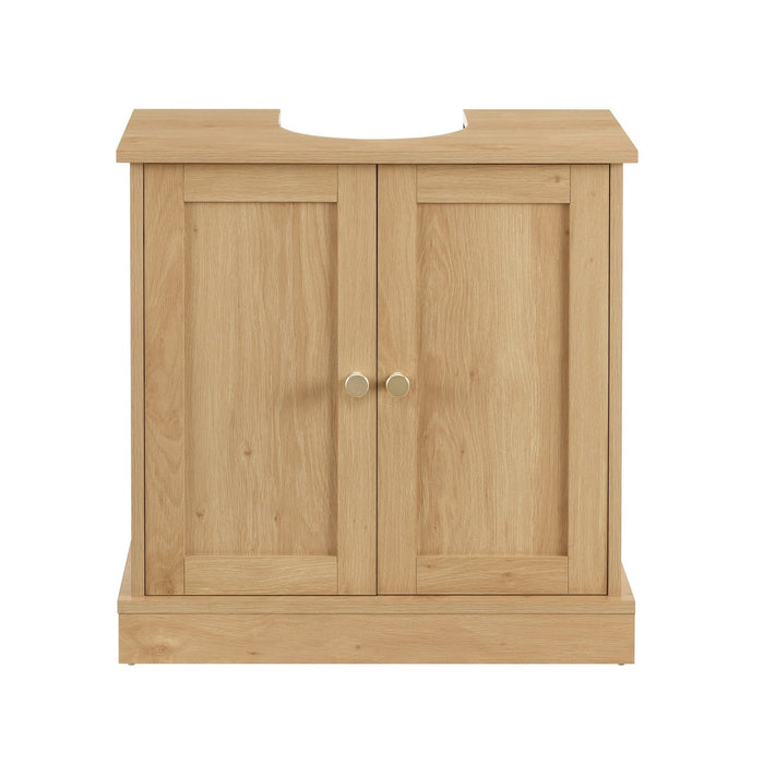 Ruby Under Sink Bathroom Cabinet - Light Wood - DUSK
