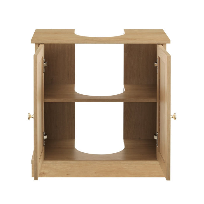 Ruby Under Sink Bathroom Cabinet - Light Wood - DUSK