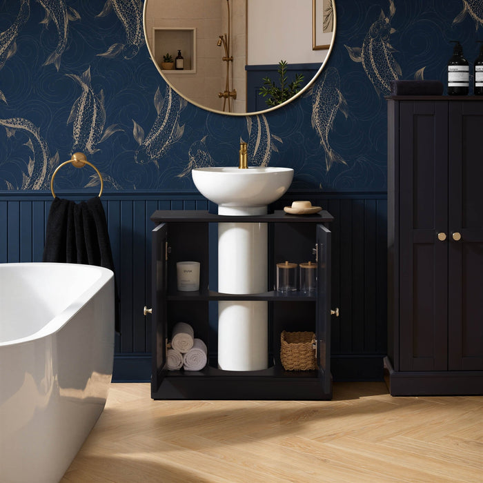 Ruby Under Sink Bathroom Cabinet - Midnight - DUSK