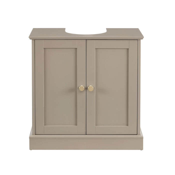 Ruby Under Sink Bathroom Cabinet - Taupe - DUSK