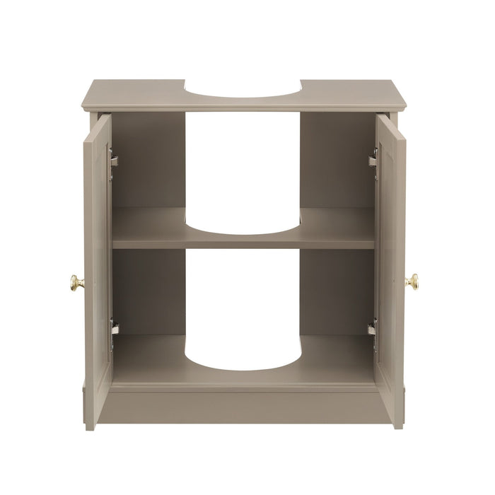 Ruby Under Sink Bathroom Cabinet - Taupe - DUSK
