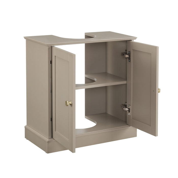 Ruby Under Sink Bathroom Cabinet - Taupe - DUSK