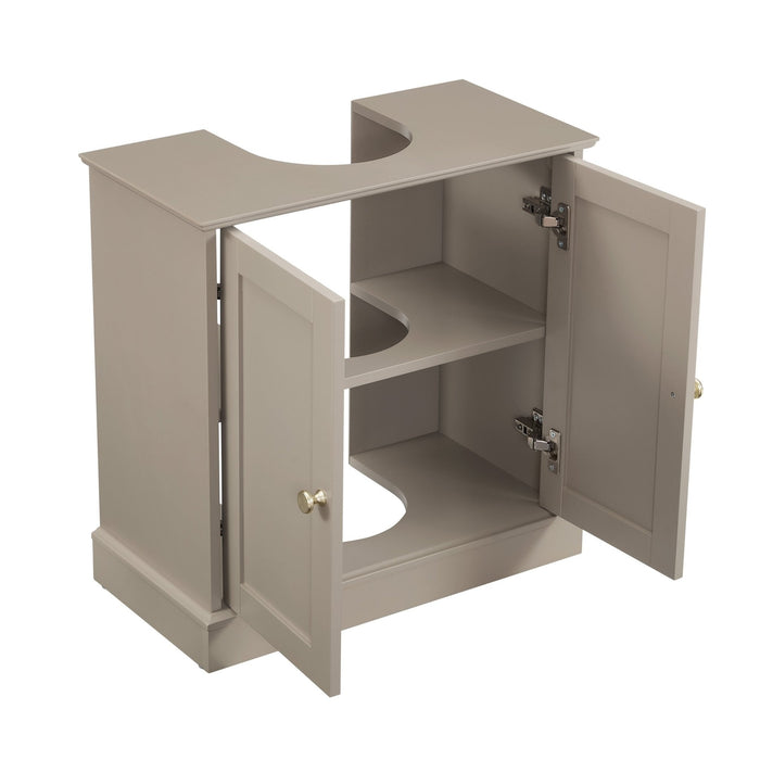 Ruby Under Sink Bathroom Cabinet - Taupe - DUSK