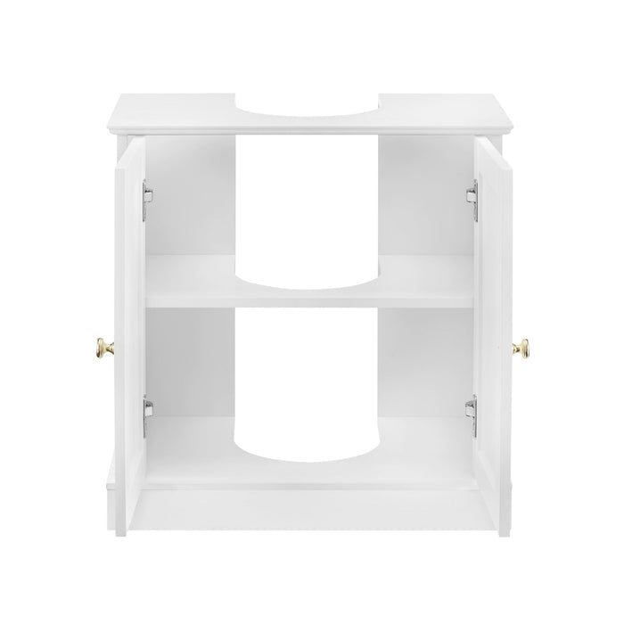 Ruby Under Sink Bathroom Cabinet - White - DUSK