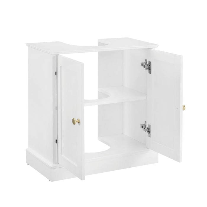 Ruby Under Sink Bathroom Cabinet - White - DUSK