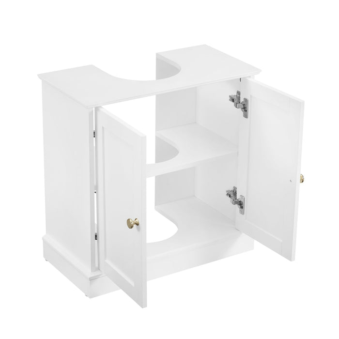 Ruby Under Sink Bathroom Cabinet - White - DUSK