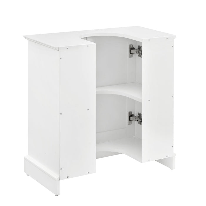 Ruby Under Sink Bathroom Cabinet - White - DUSK