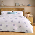 Shell 100% Cotton Duvet Cover & Pillowcase Set - Blue - DUSK