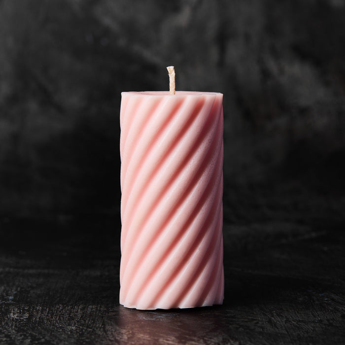 Spiral Cylinder Silicone Candle Mold
