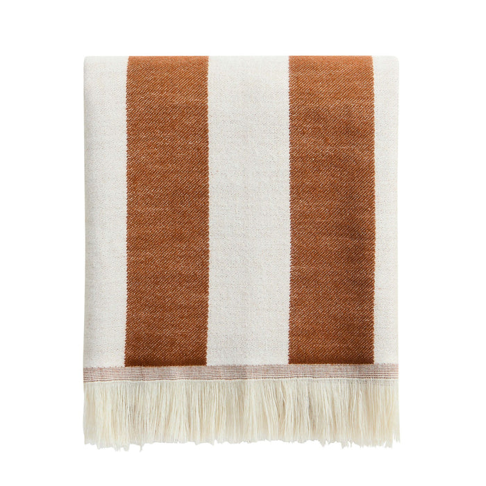 Stripe Throw - Burnt Orange - DUSK