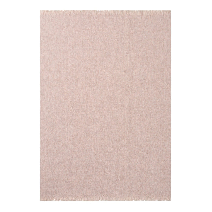 Super Soft Marled Tassel Sofa Throw - Blush Pink - DUSK