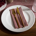 Tabitha Striped Set of 4 Napkins - Pink - DUSK