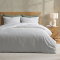 Thea Duvet Cover & Pillowcase Set - Off White/Black - DUSK