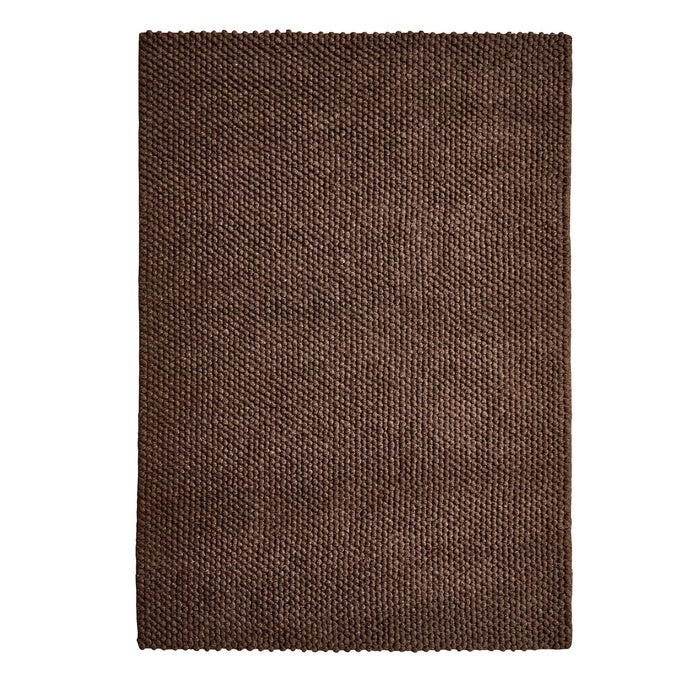 Theo Handwoven Wool Rug - Chocolate - DUSK