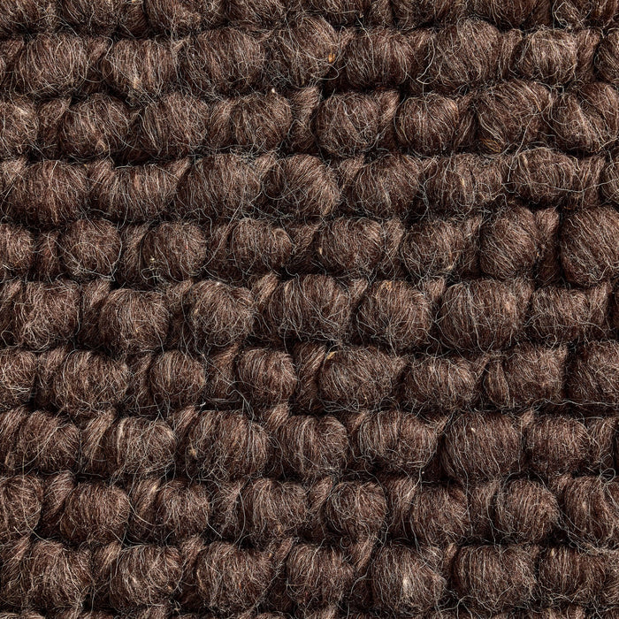 Theo Handwoven Wool Rug - Chocolate - DUSK