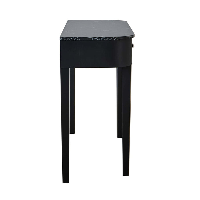 Tilda Console Table - Black/Marble Top - DUSK