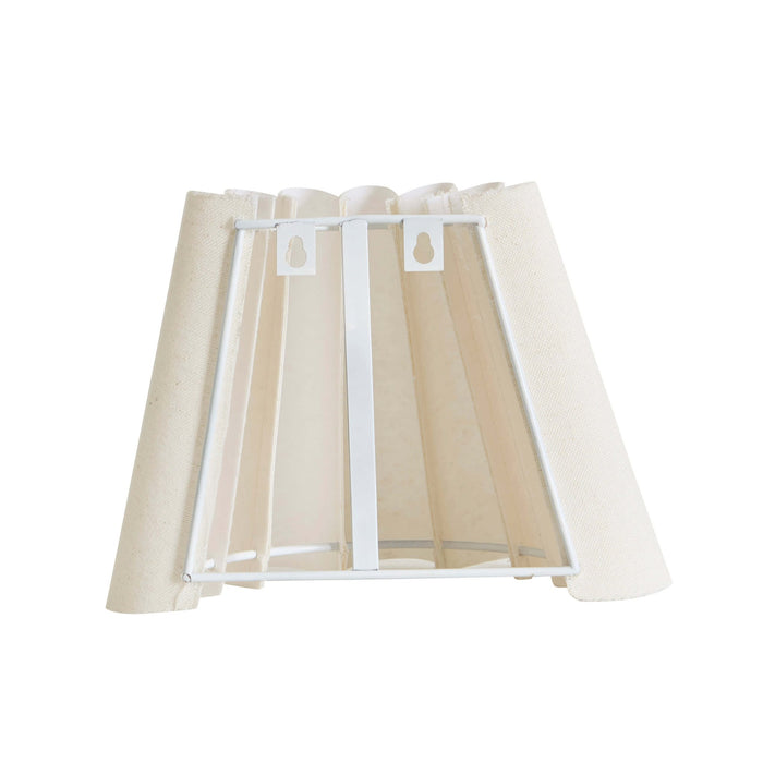Trinity Rechargeable Pleated Wall Light - White - DUSK