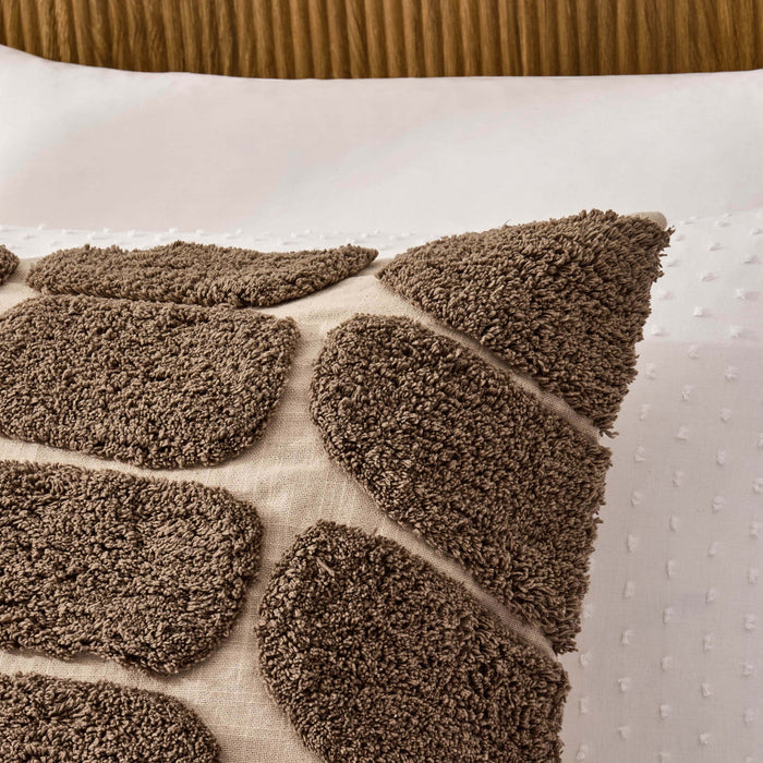 Tufted Pattern Cushion Cover - Taupe - DUSK
