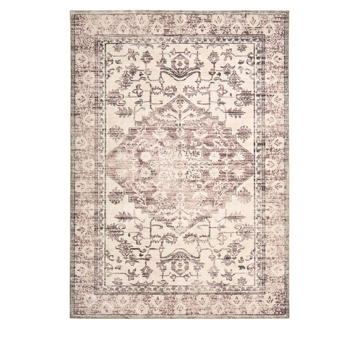 Uma Persian Style Machine Washable Rug - Brown - DUSK