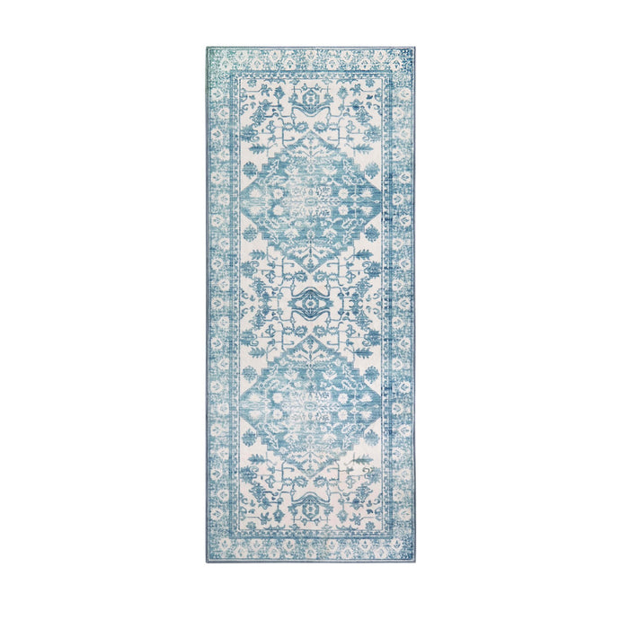 Uma Persian Style Machine Washable Runner - Blue - DUSK