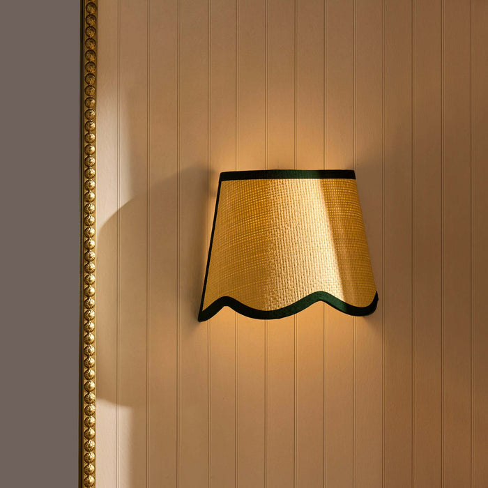 Vivienne Rechargeable Contrast Edge Scallop Wall light - White - DUSK