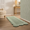 Wool Scallop Edge Runner - Sage - DUSK