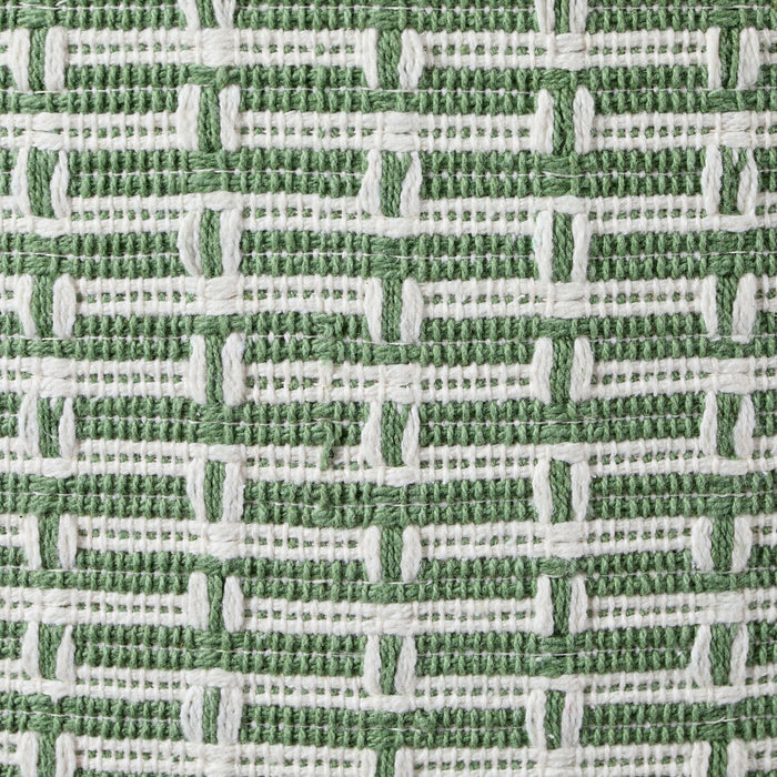 Woven Geometric Sofa Cushion Cover - Green - DUSK